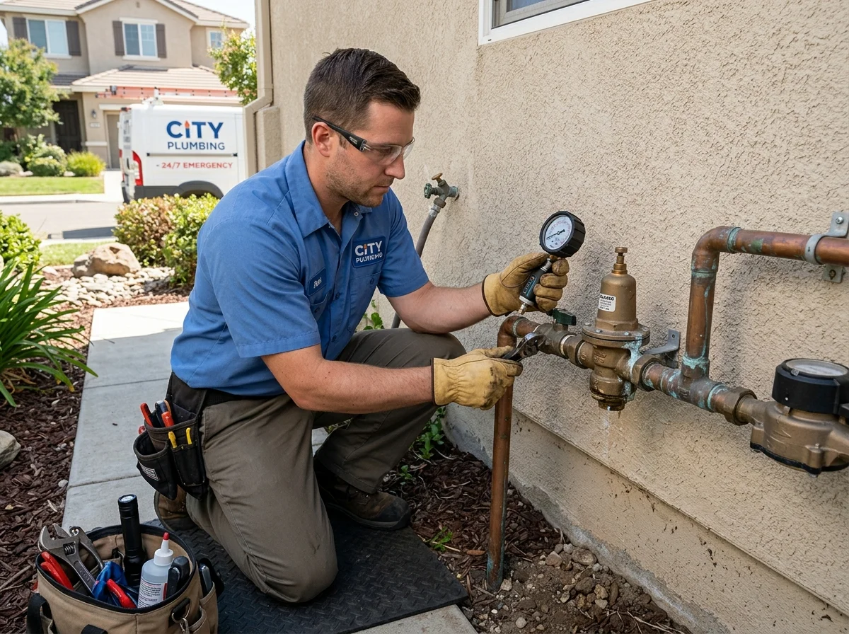 Utility line water leak inspection in West Whittier CA